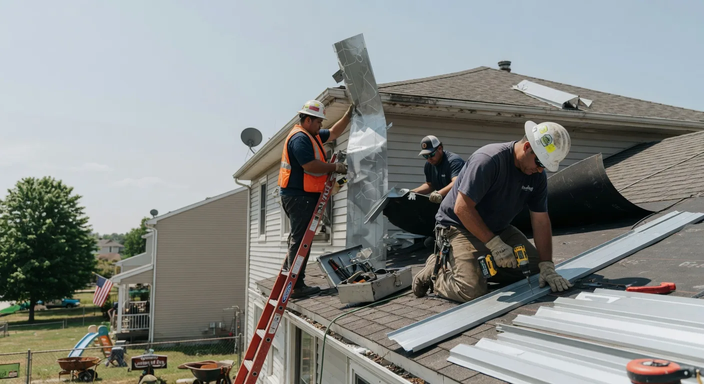 Storm Damage Metal Roof Repair in Fort Myer, VA